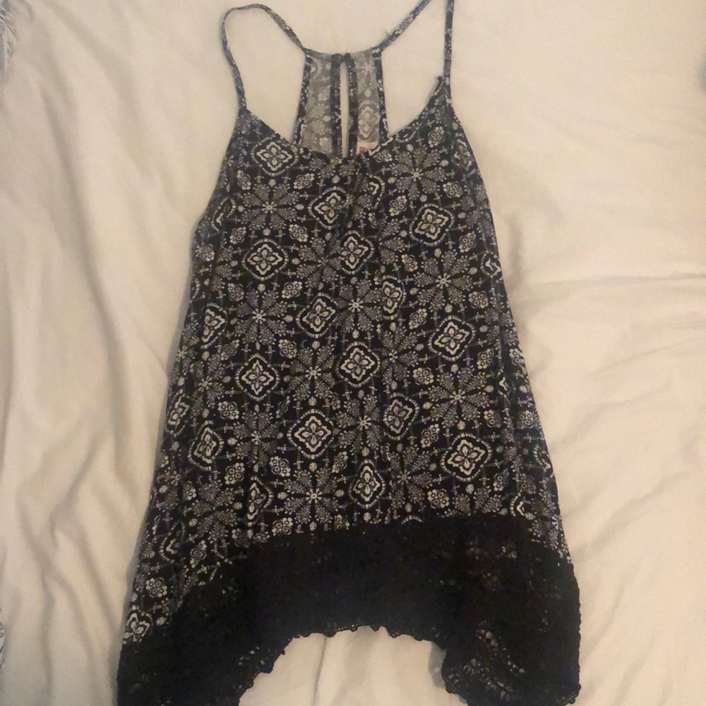Black and white tank